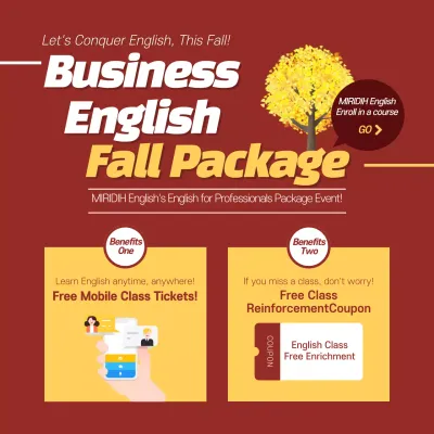 Maroon Modern English Promotion Instagram Post