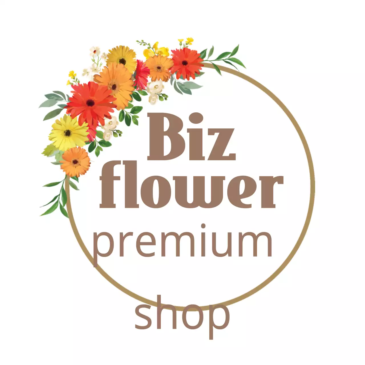 Spanduk Promosi Bunga Oranye