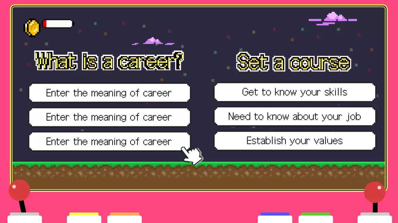 핑크 레트로 커리어 가이드 프레젠테이션