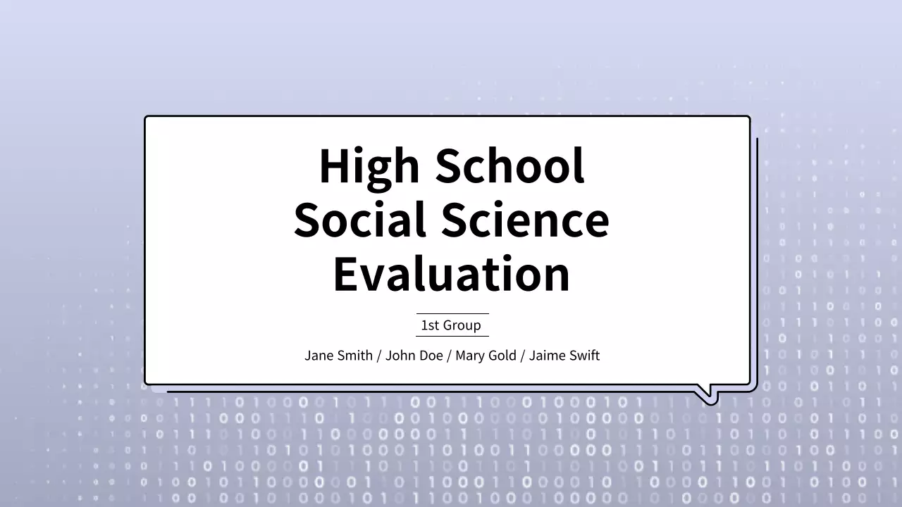 Blue Modern Social Science Presentation