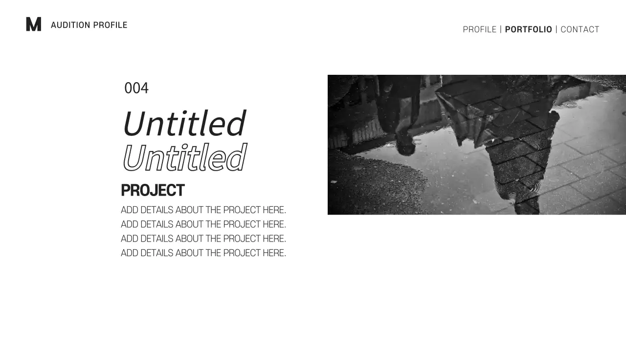 Orange Modern Dance Portfolio Presentation