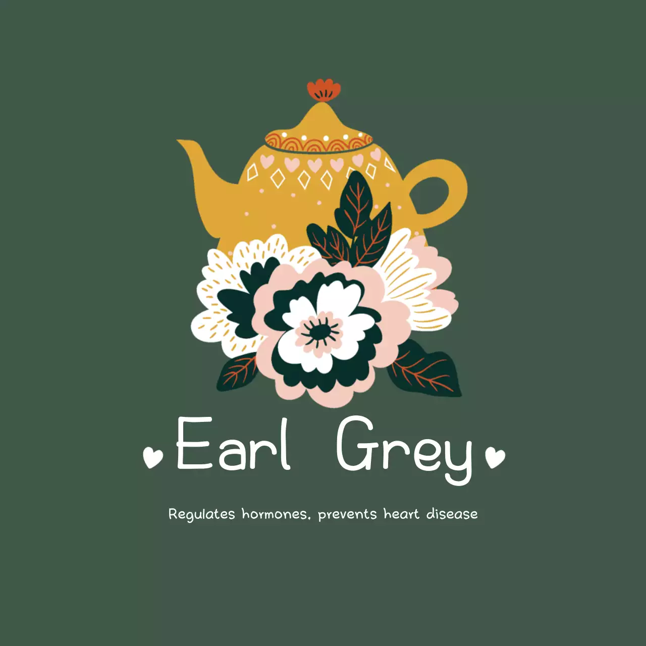 Green Vintage Tea Advertisement Banner