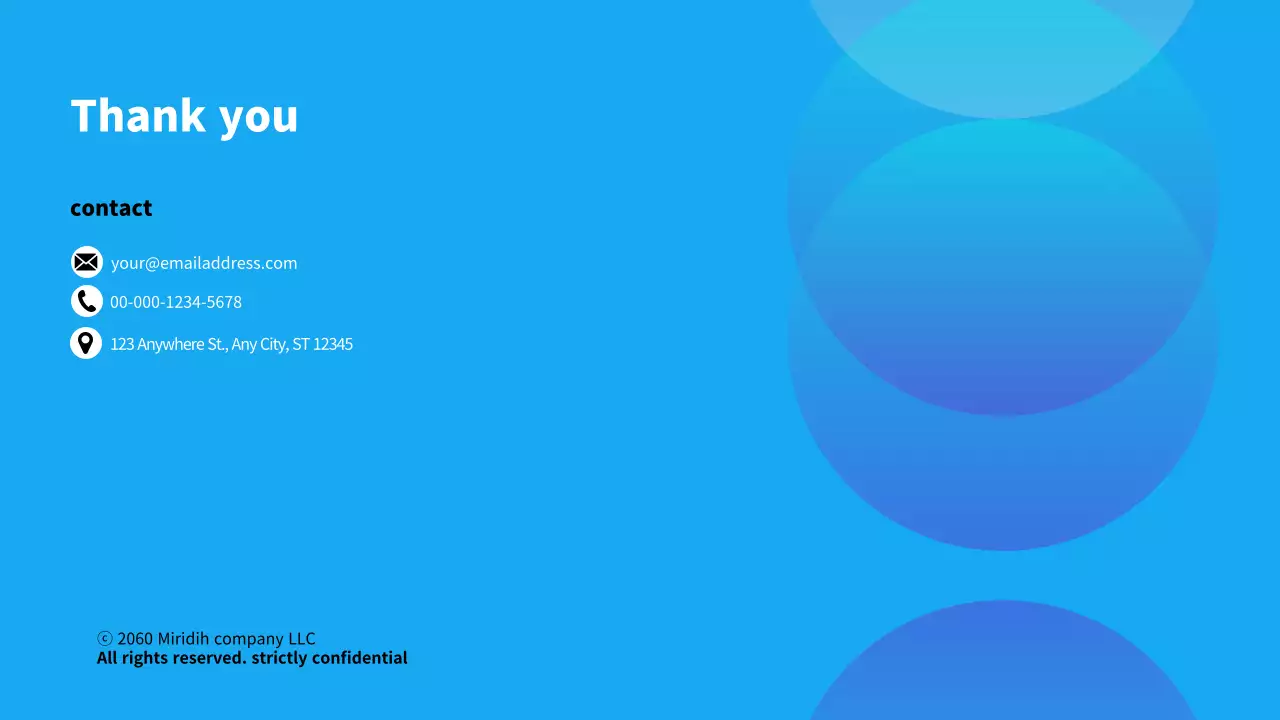 A simple blue-and-white company cover letter