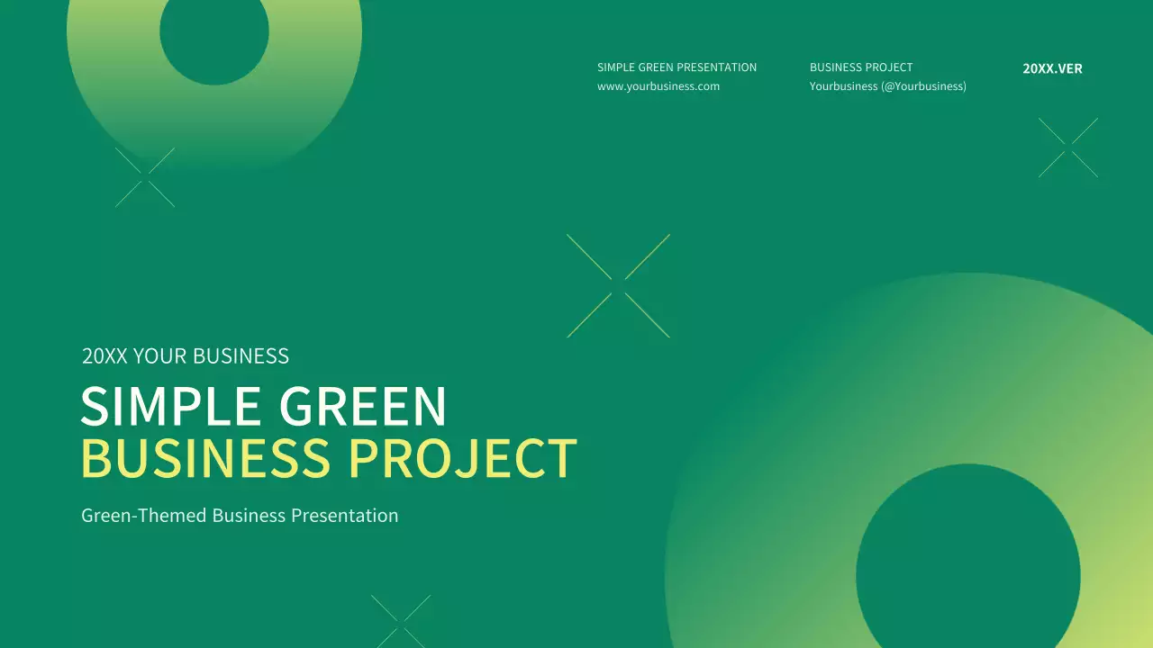 Green Simple Business Presentation