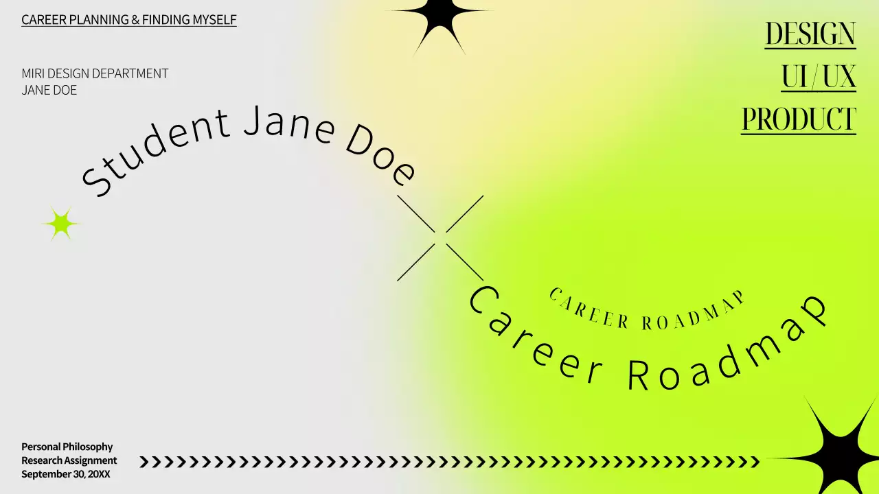 네온 미니멀 커리어 가이드 프레젠테이션