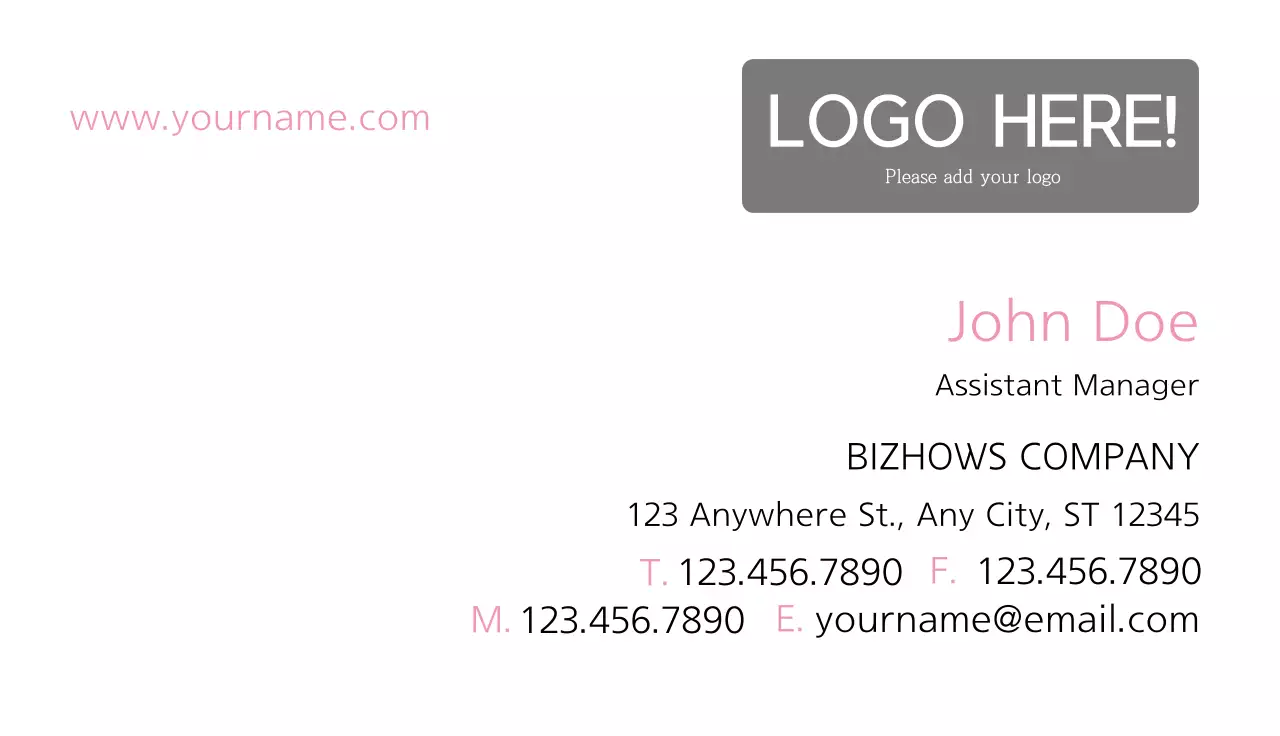 Simple Business CardWhite