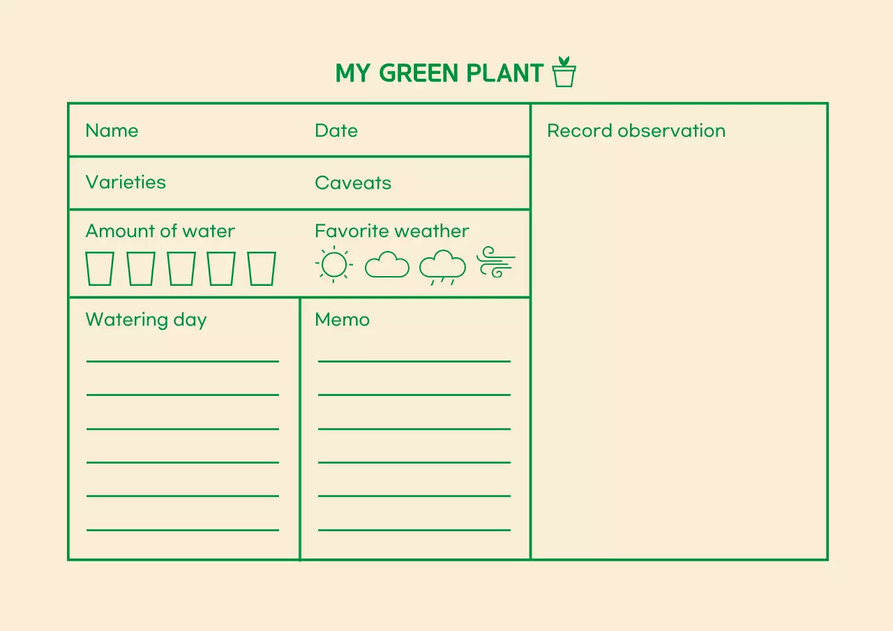 Green icon Simple history
