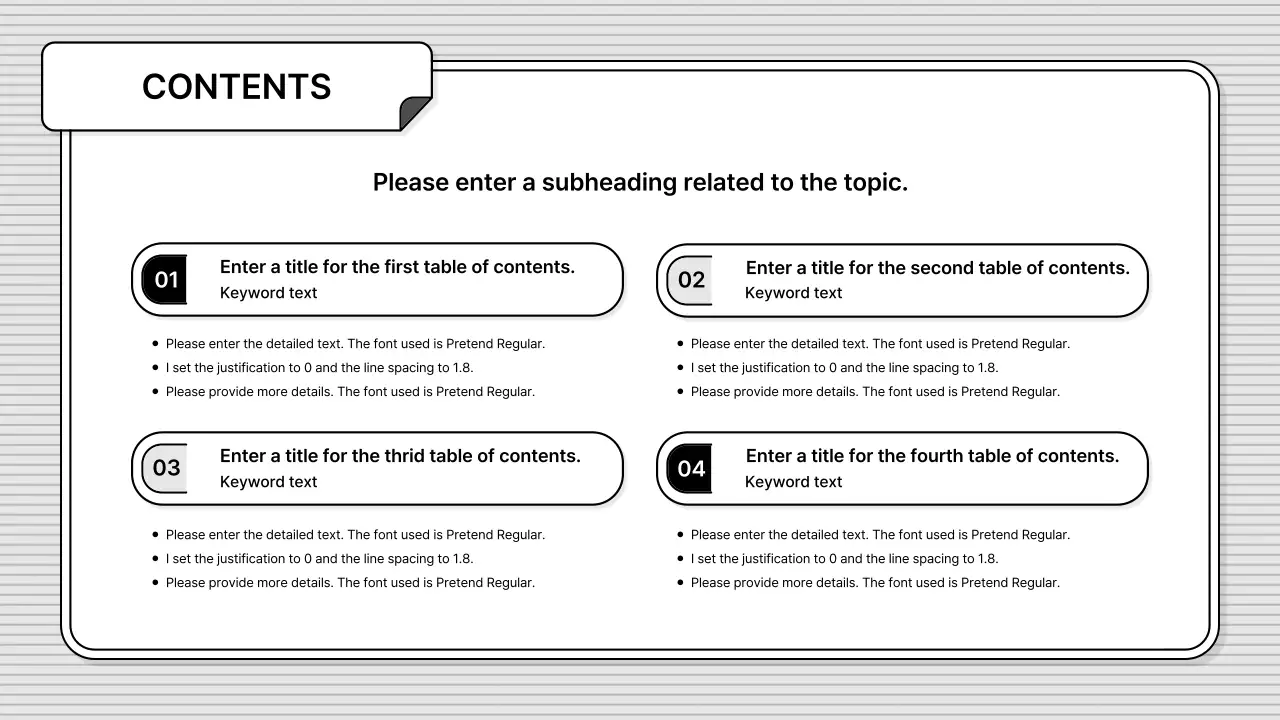 Black and white, easy-to-edit, basic business illustration style