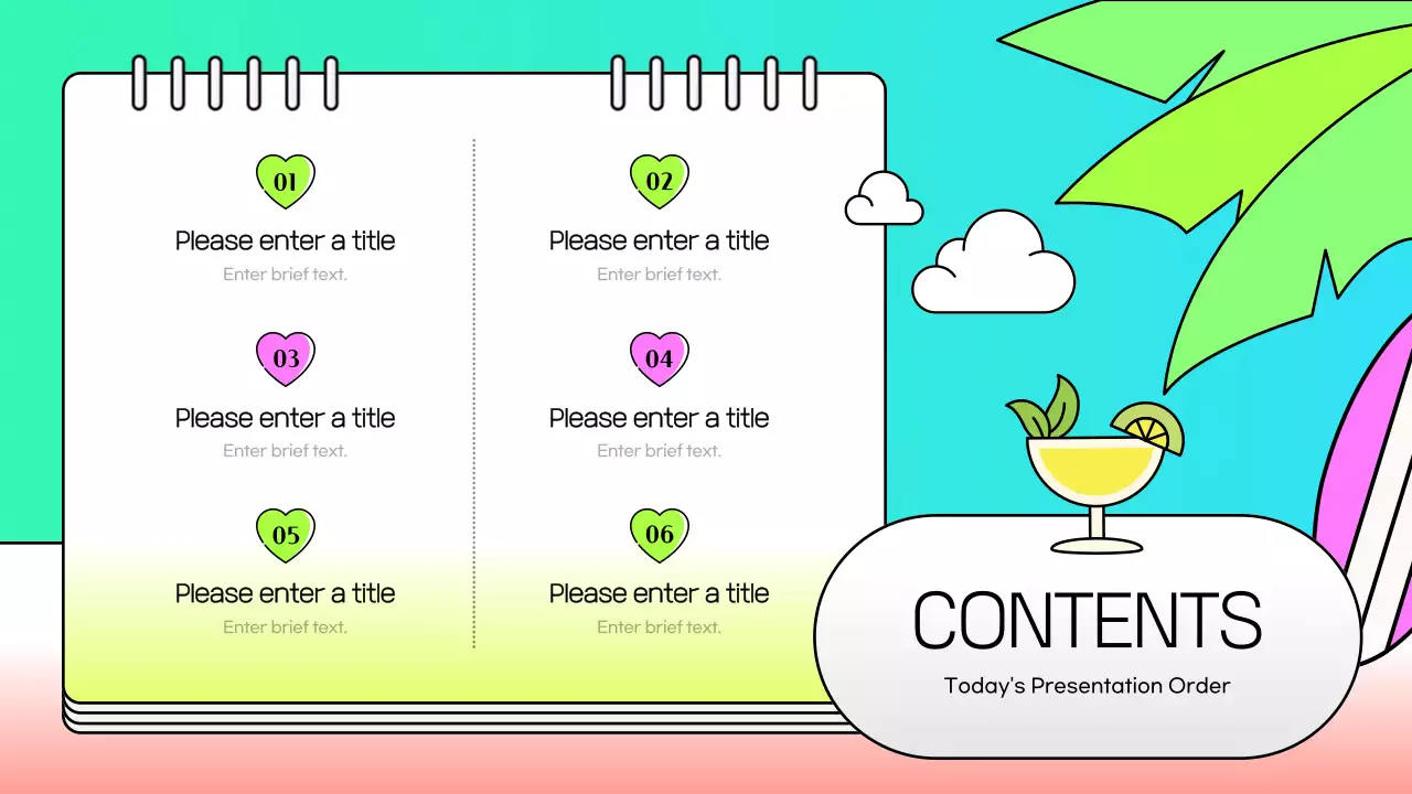 Pastel Tropical Marketing Agenda Presentation