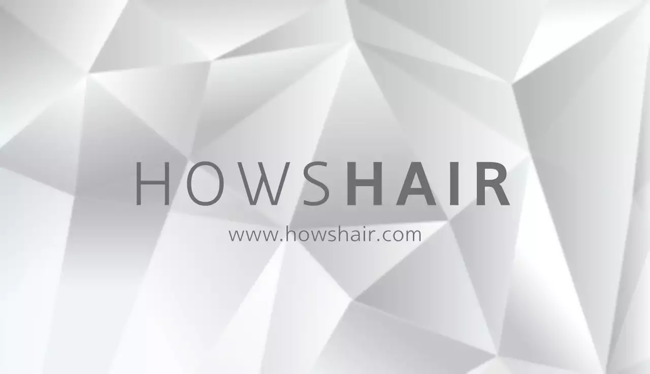 Grey Geometric Hair Promotion Business Card