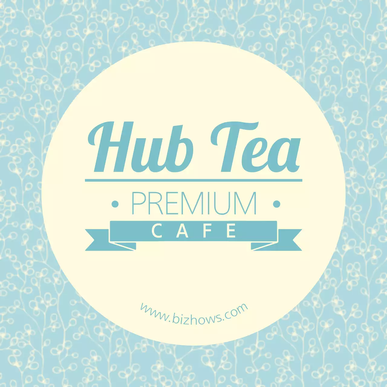 Blue Elegant Cafe Promotion Banner