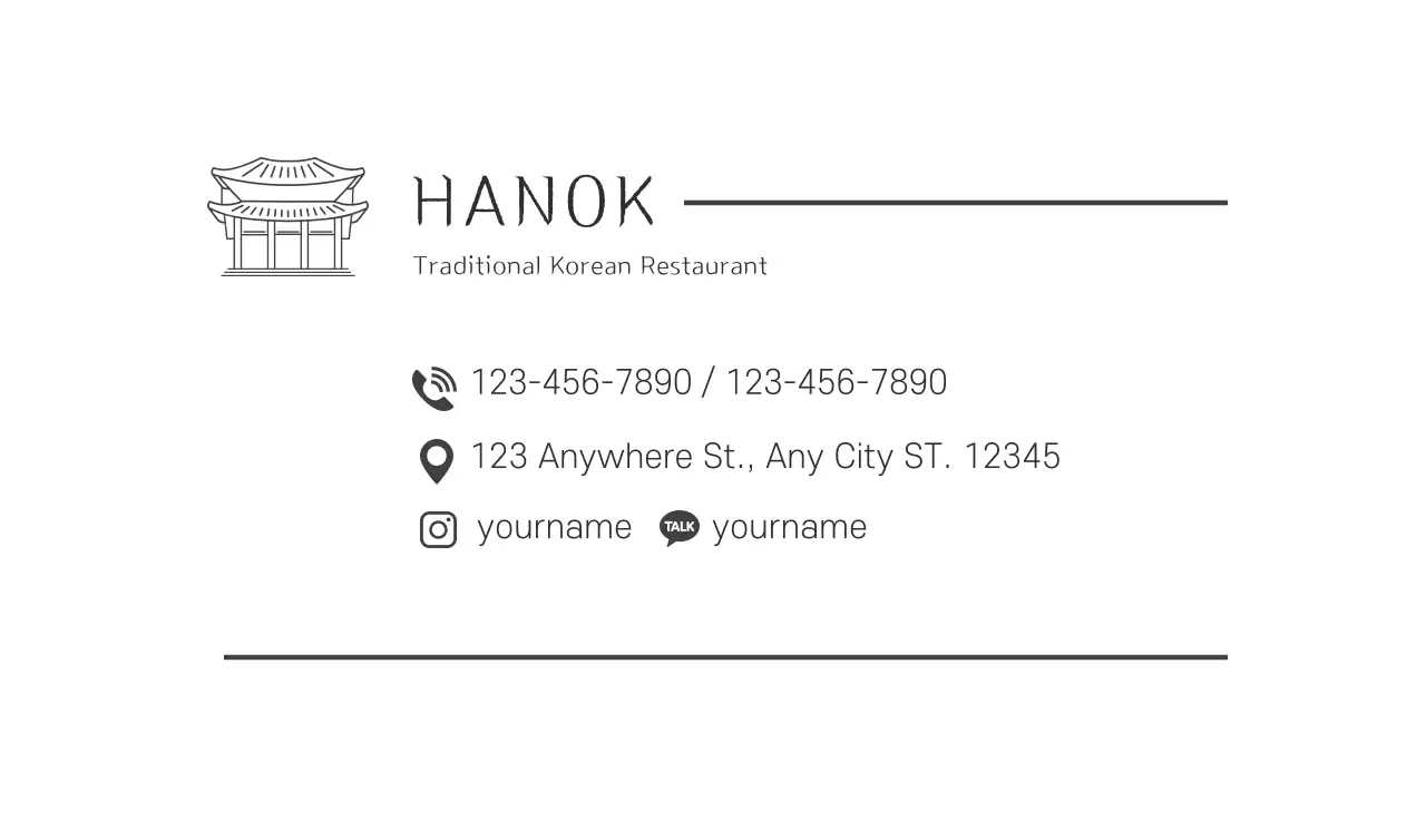white illustration logo restaurant korean food