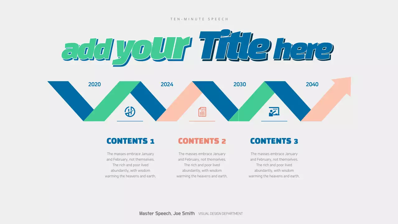 Presentasi Pidato Modern Berwarna-warni