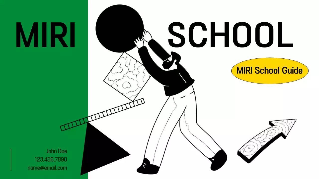 Green Minimal School Guide Presentation