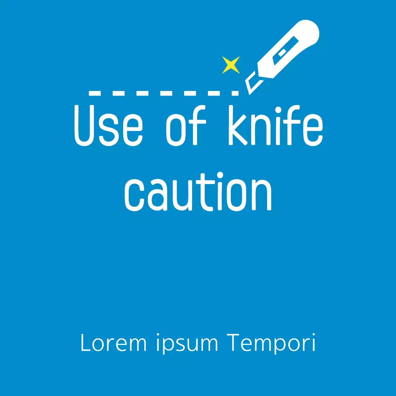 Blue Simple Safety Guide Banner