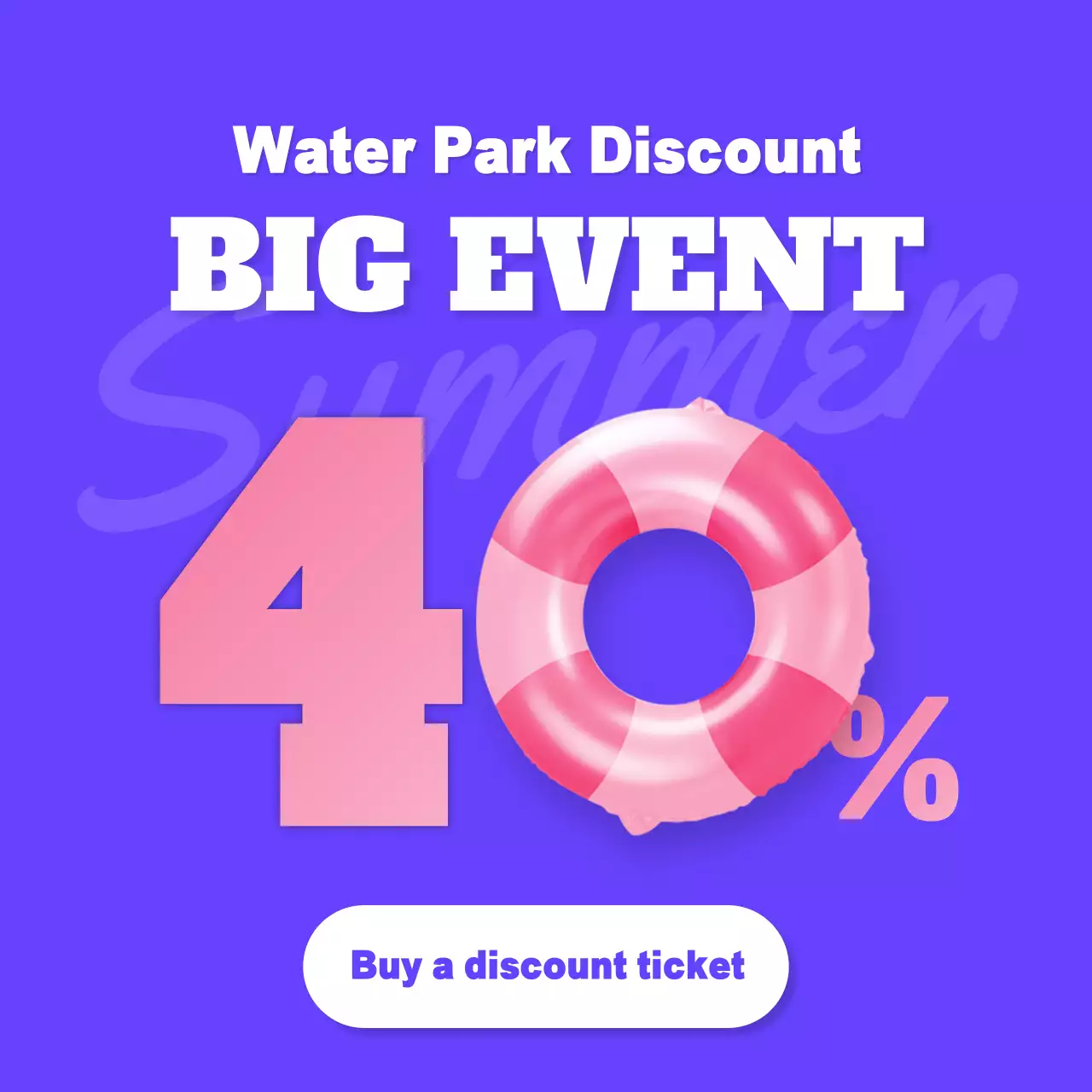 Blue Trendy Summer Promotion Instagram Post