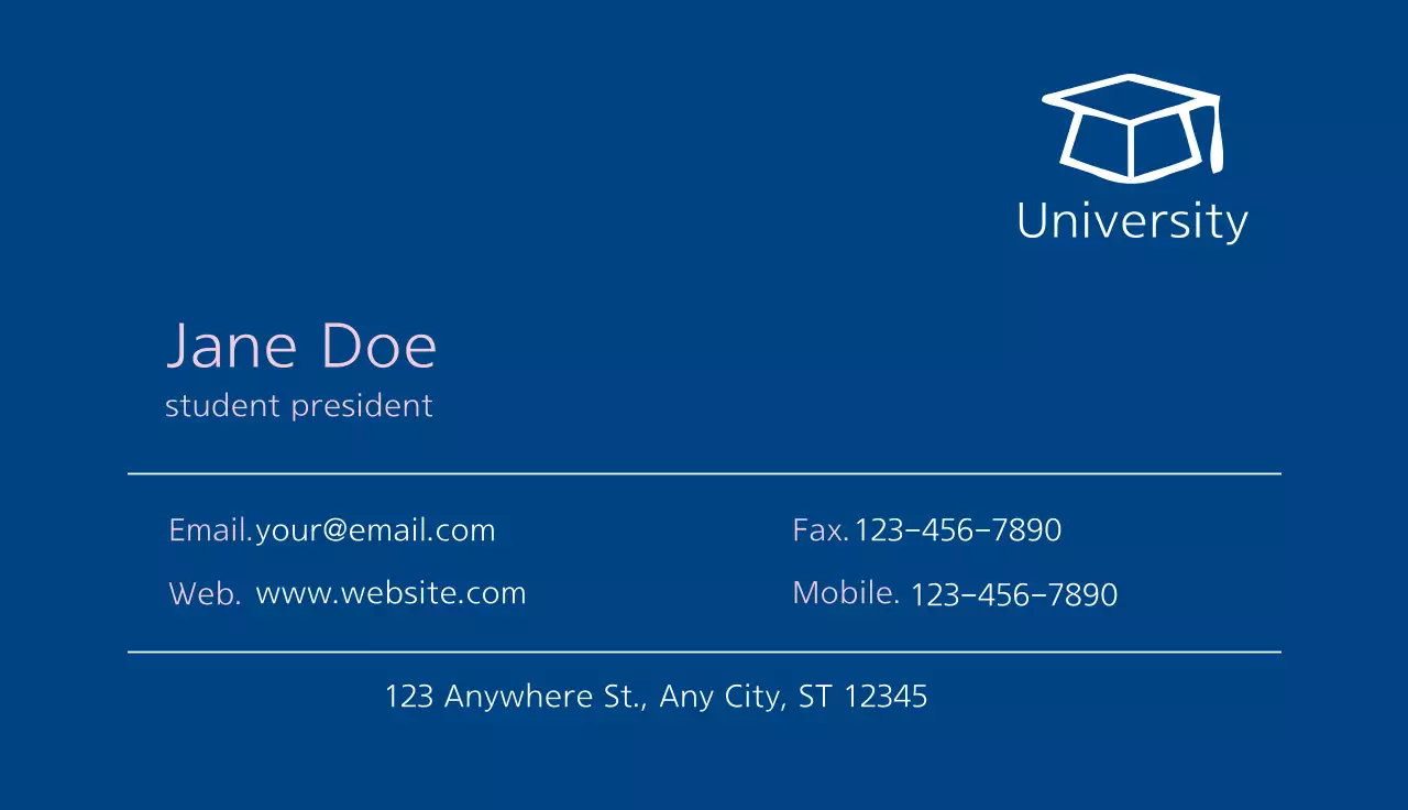 General business cards