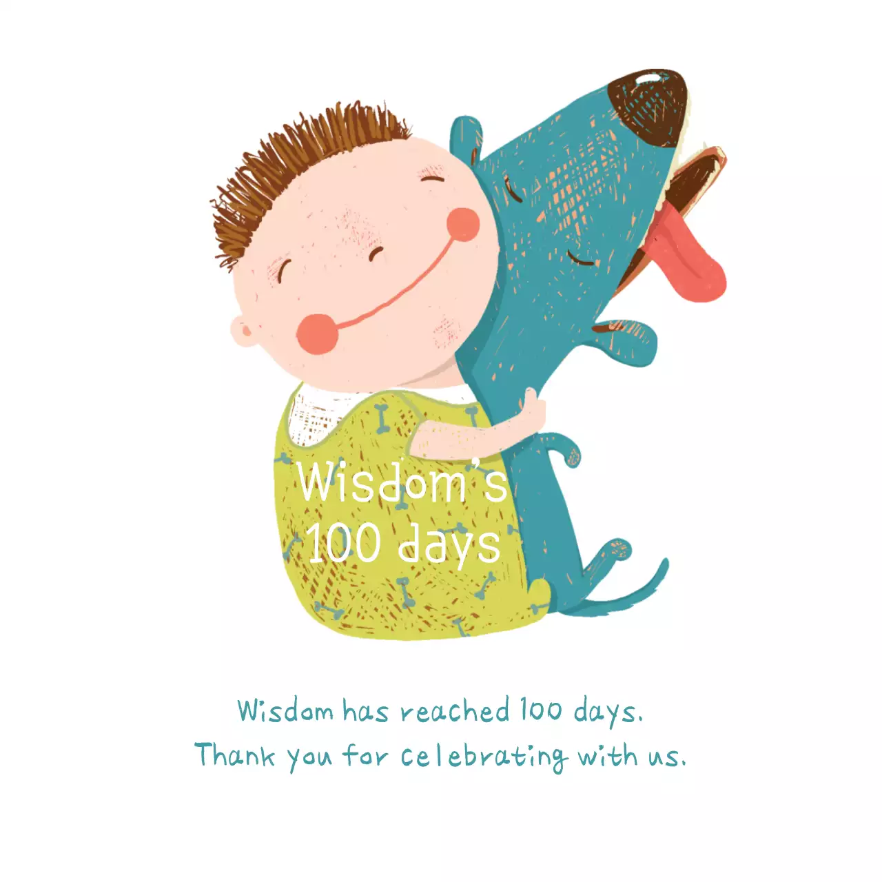 Biểu ngữ mời lễ kỷ niệm đơn giản màu xanh lá cây