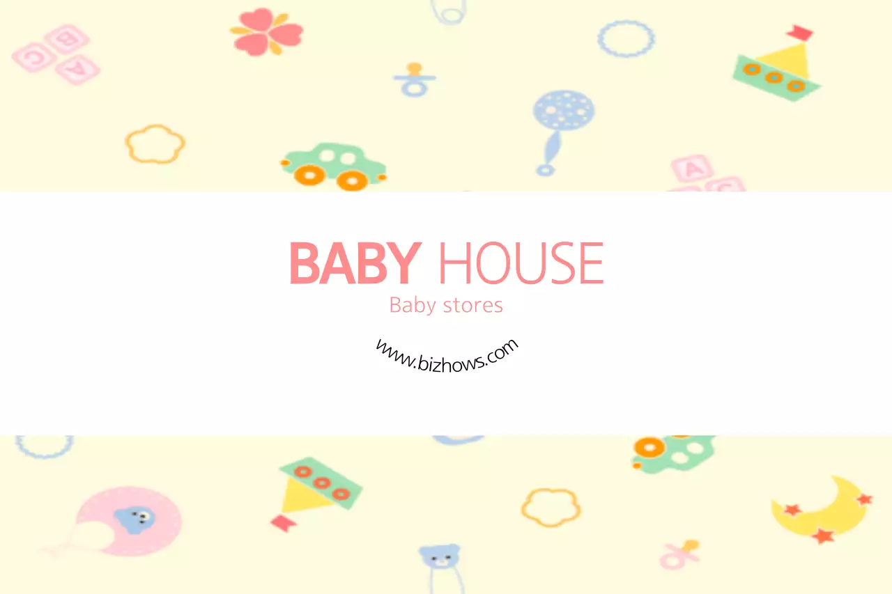 Banner de promoção de bebê simples bege