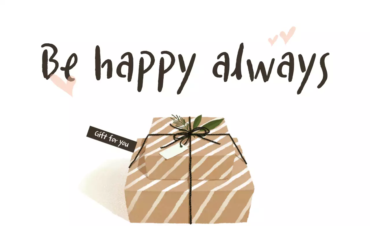 Banner de cartão-presente simples bege