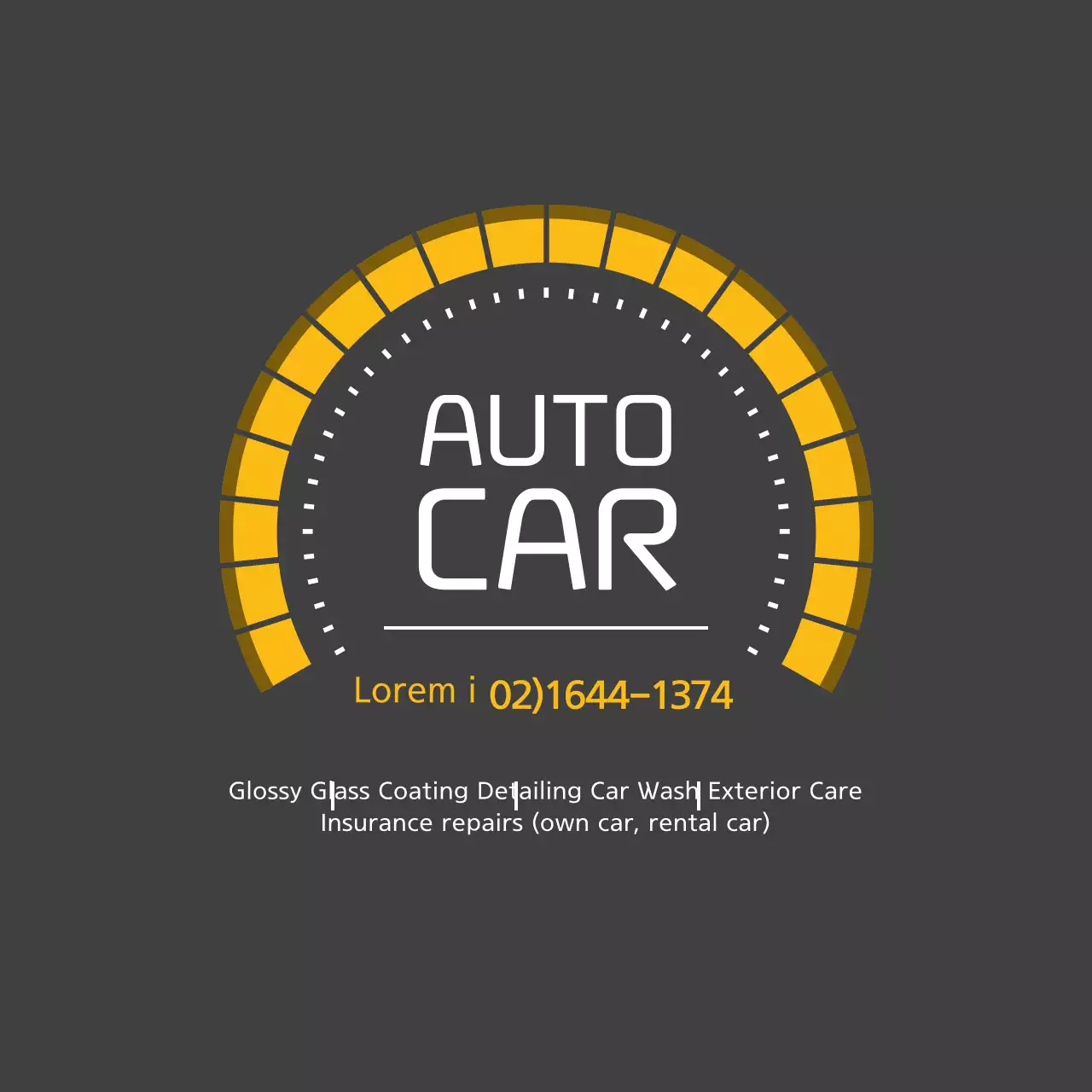 Yellow Modern Car Advertisement Banner