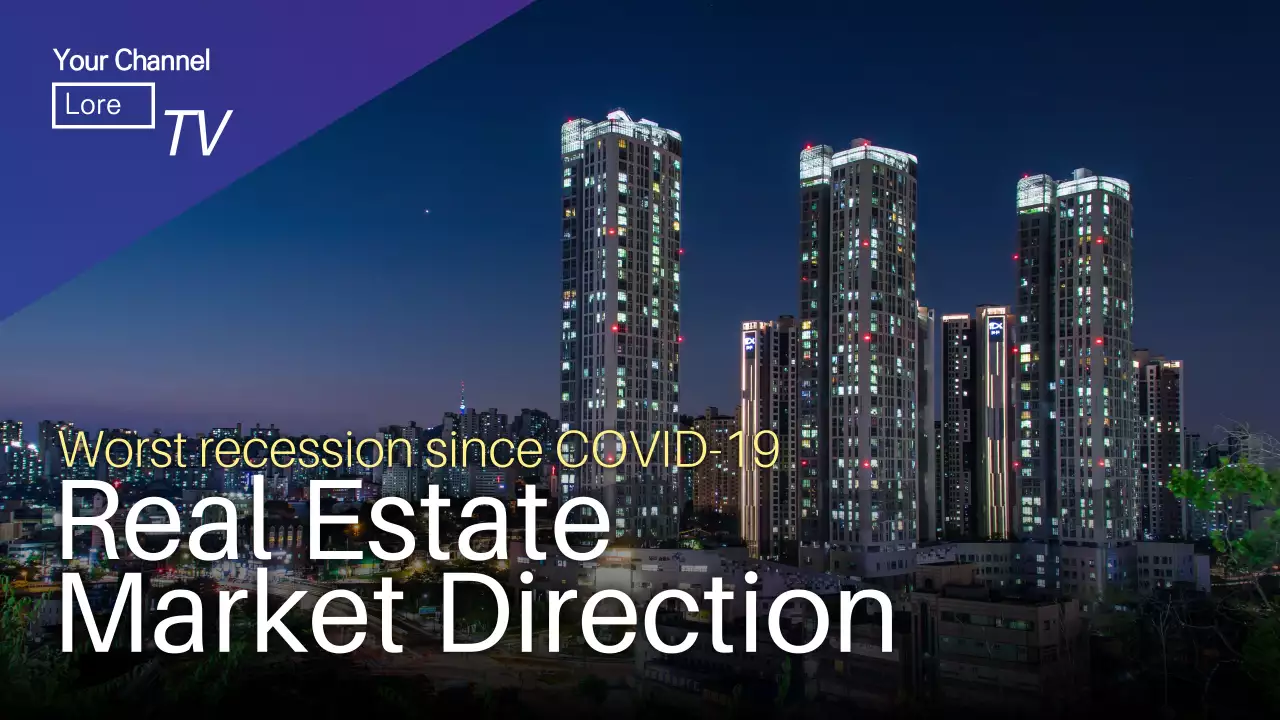 Blue Professional Real Estate News YouTube Thumbnail