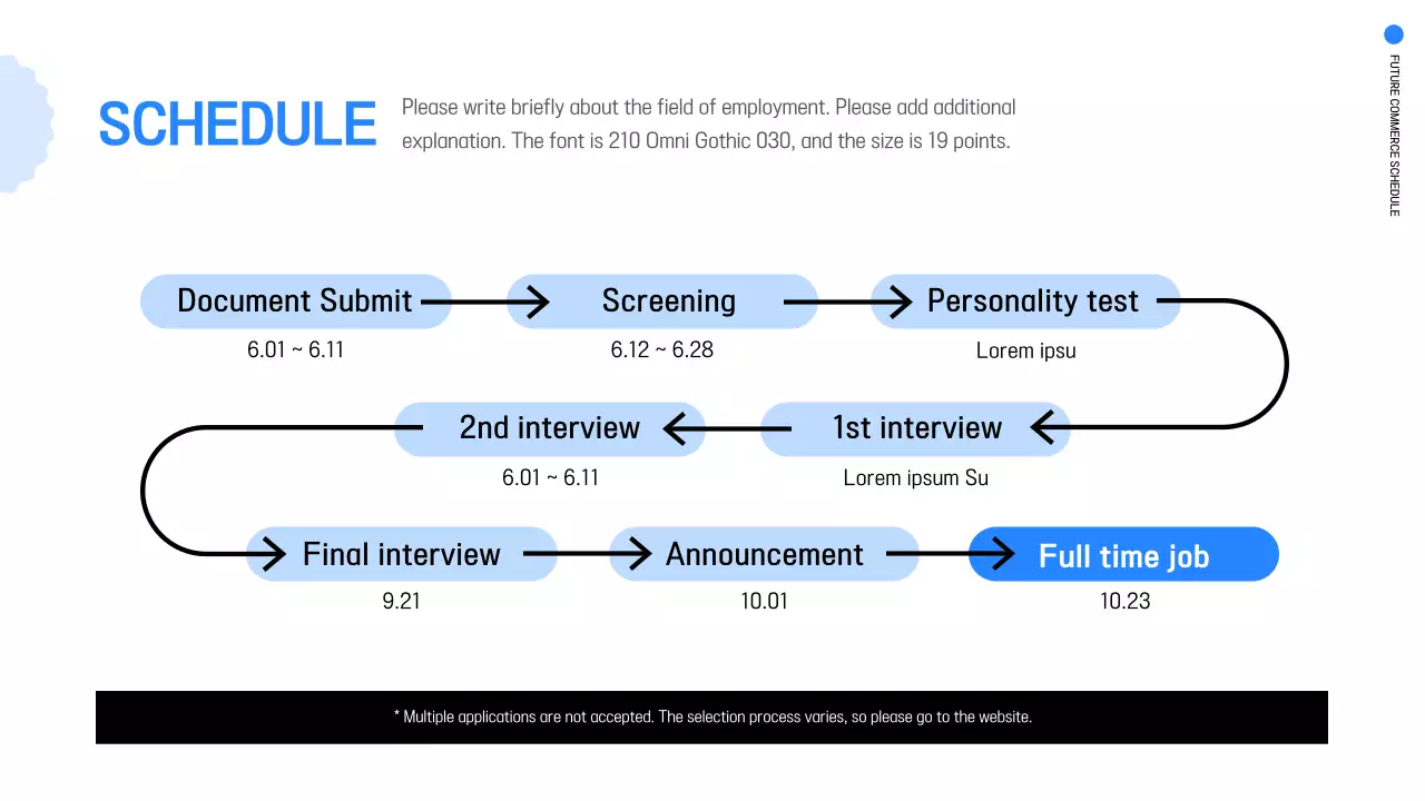 Blue Modern Recruitment Event Presentation