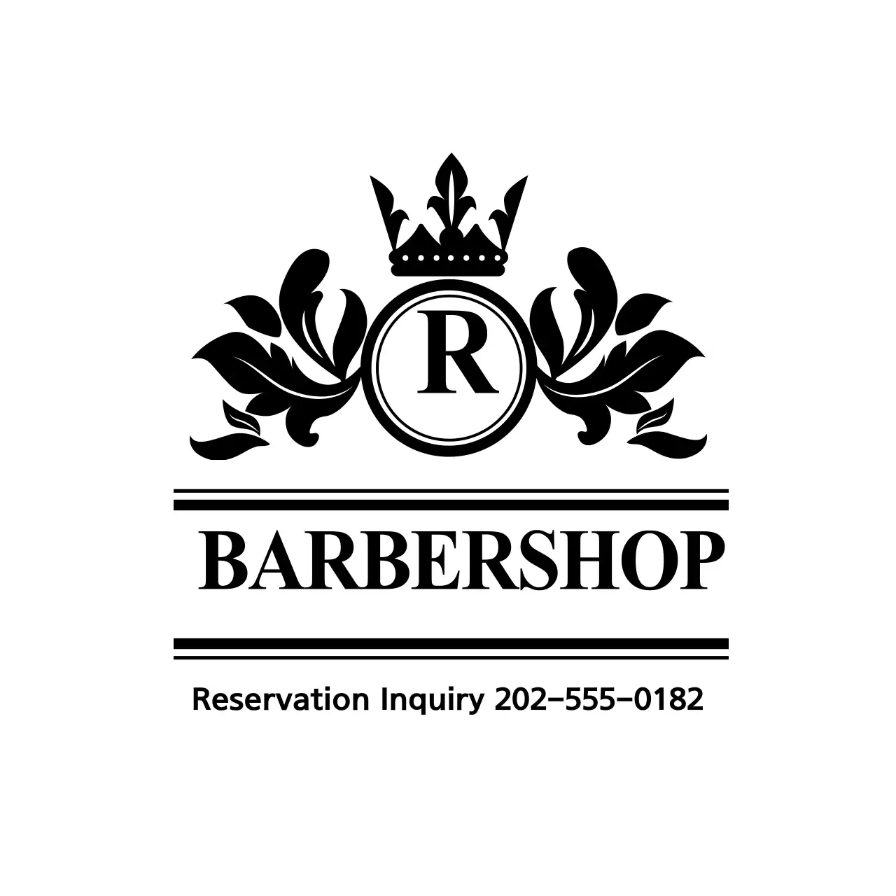 Black Classic Barbershop Advertisement Banner