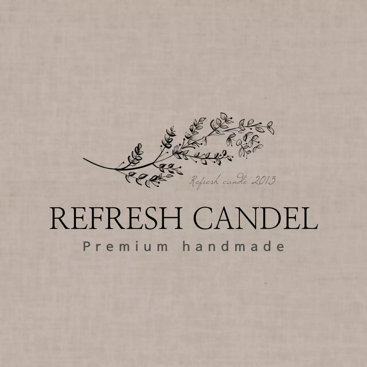 Beige Minimalist Candle Advertisement Banner