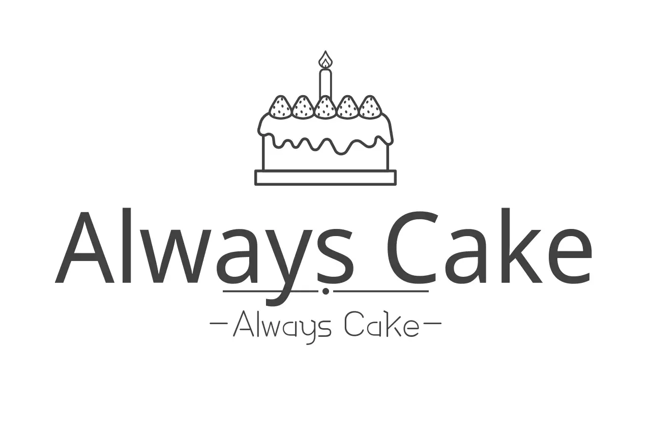 Black Minimalist Cake Advertisement Banner