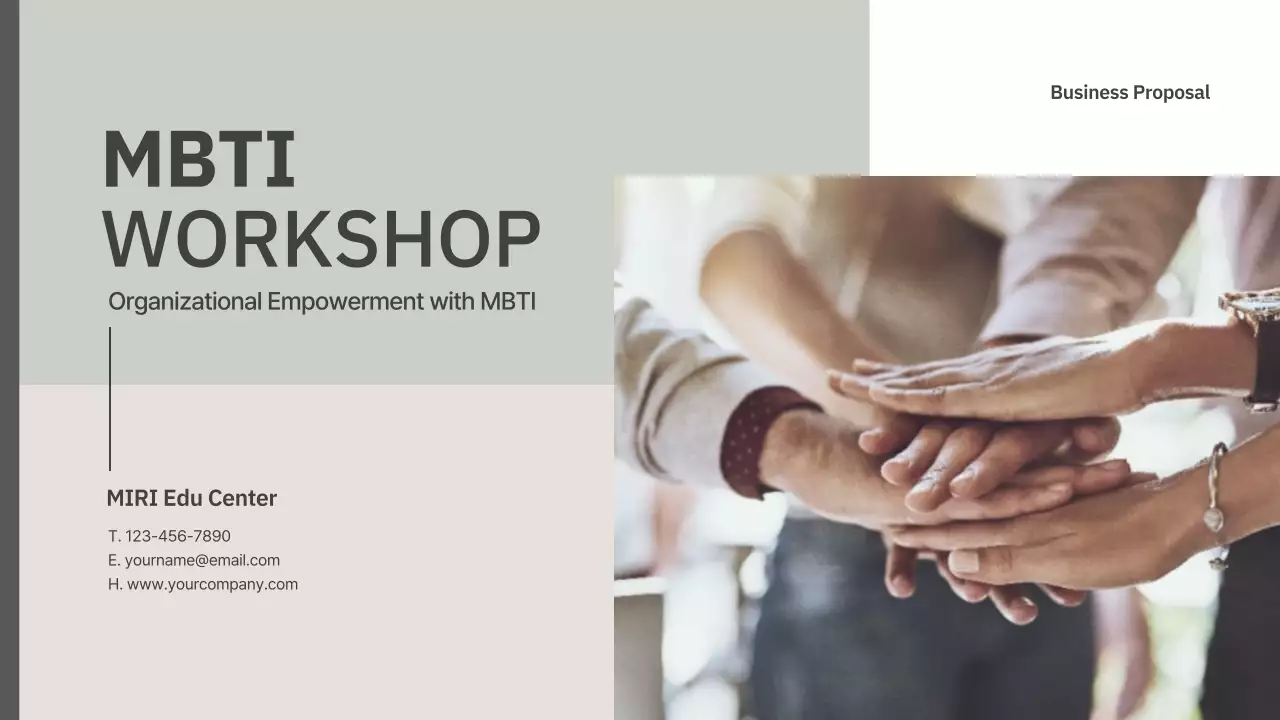 Beige Modern Mbti Proposal Presentation