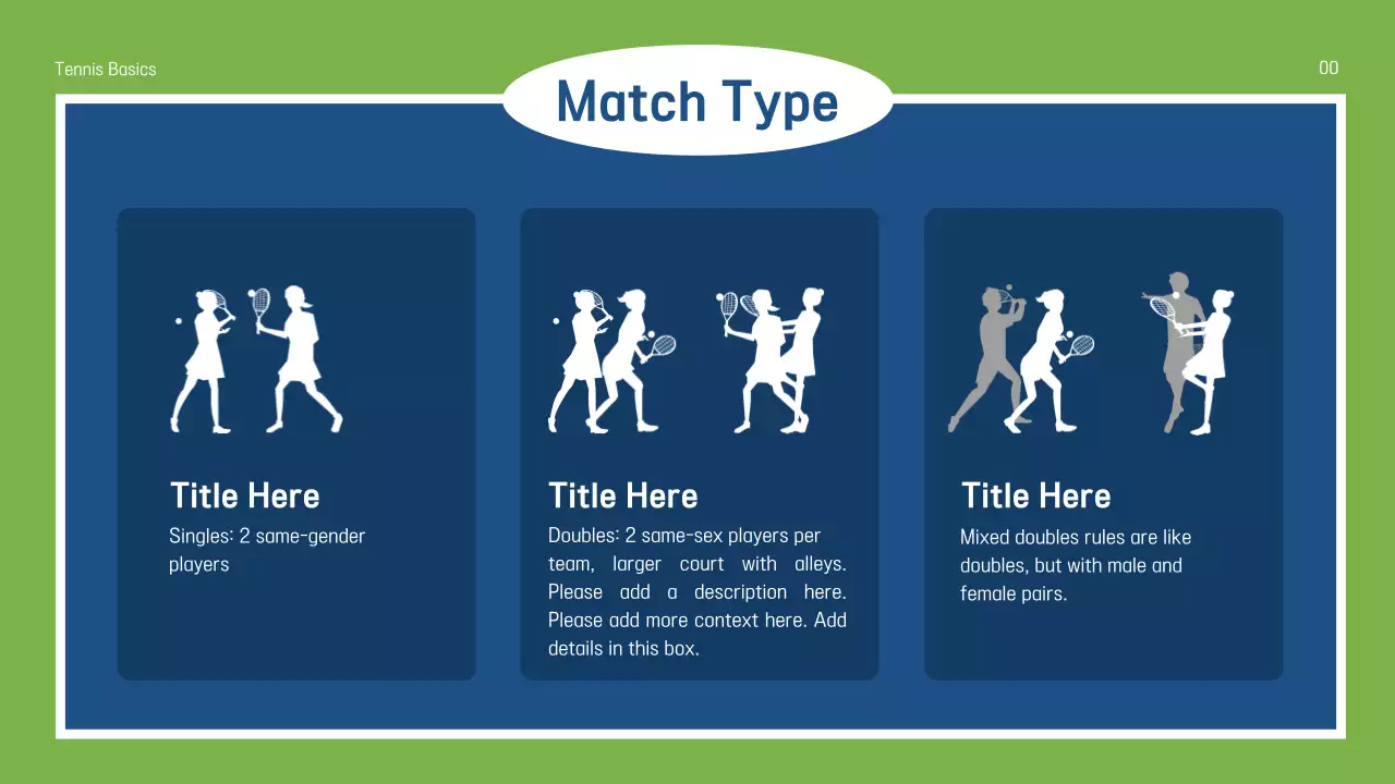 Green Minimal Tennis Guide Presentation