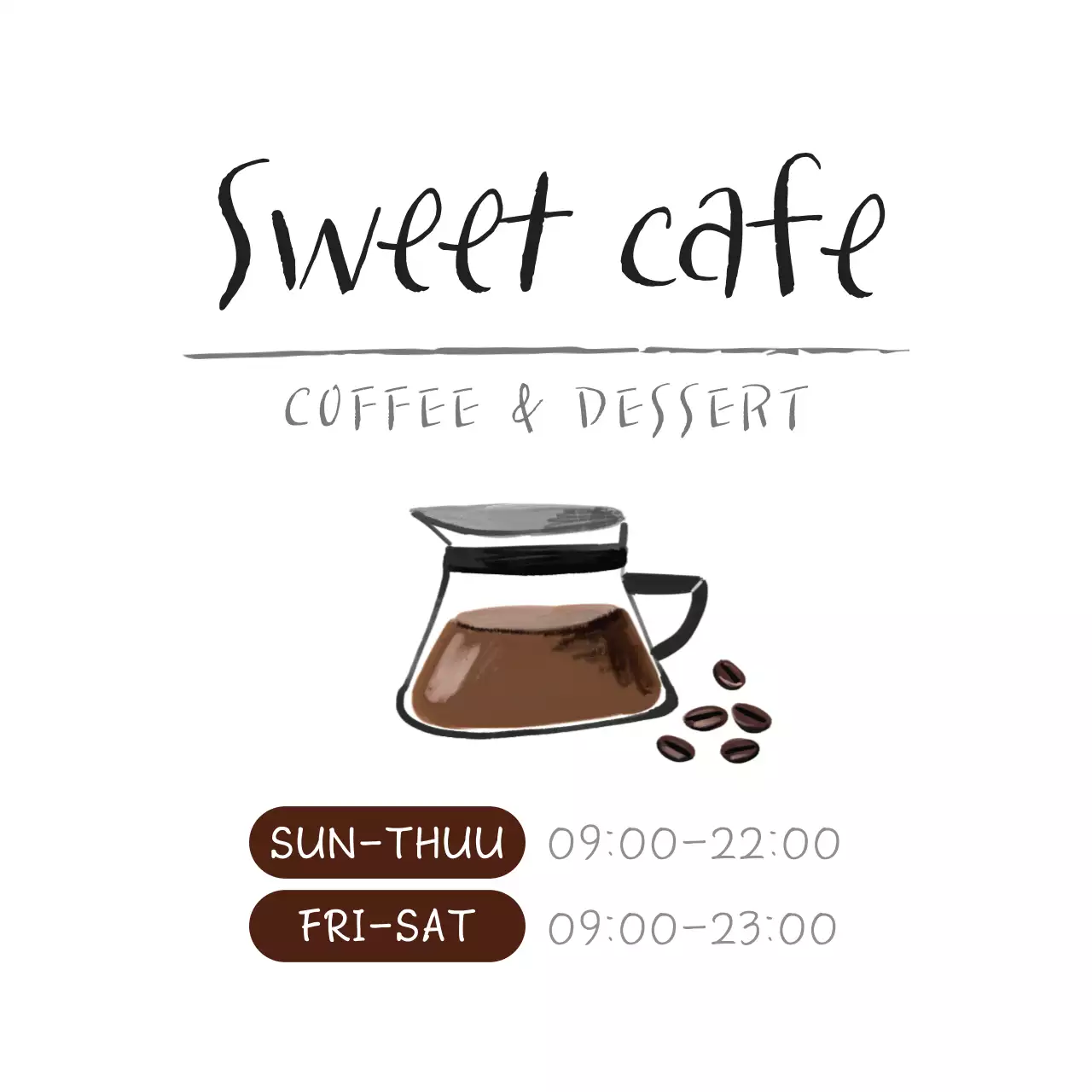 Brown Minimal Cafe Menu Banner