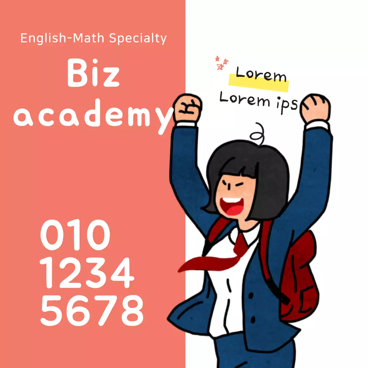 Biểu ngữ quảng cáo của Coral Comic Academy