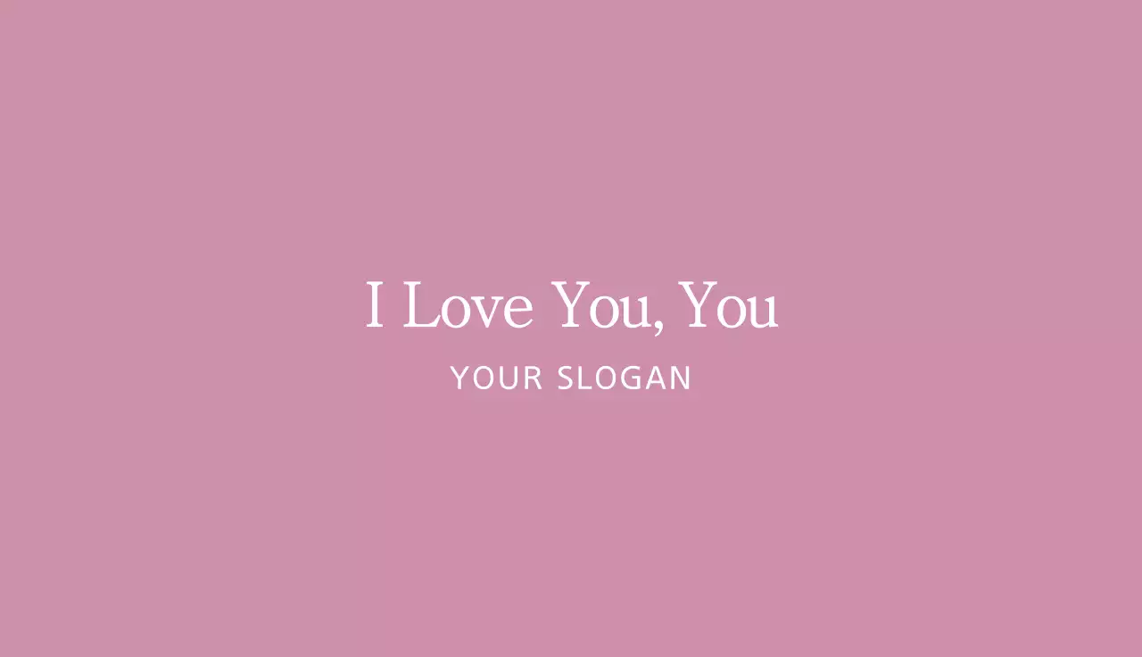 Pink Simple Business Card