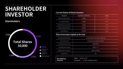 Black Modern Investor Report Infographic