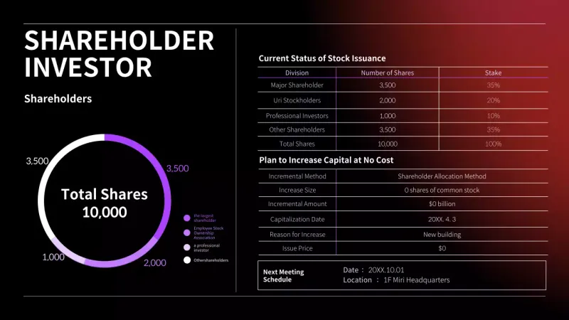 Black Modern Investor Report Infographic