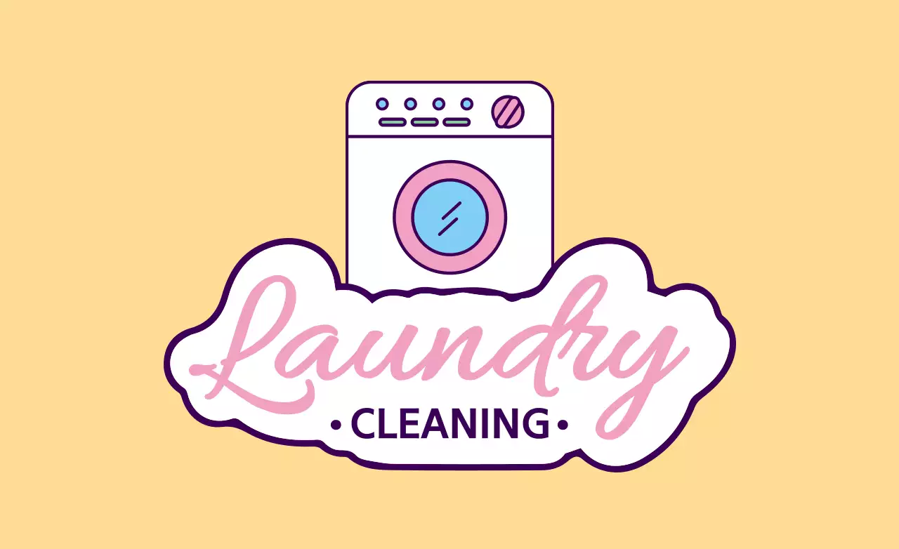 Beige Simple Laundry Advertisement Banner
