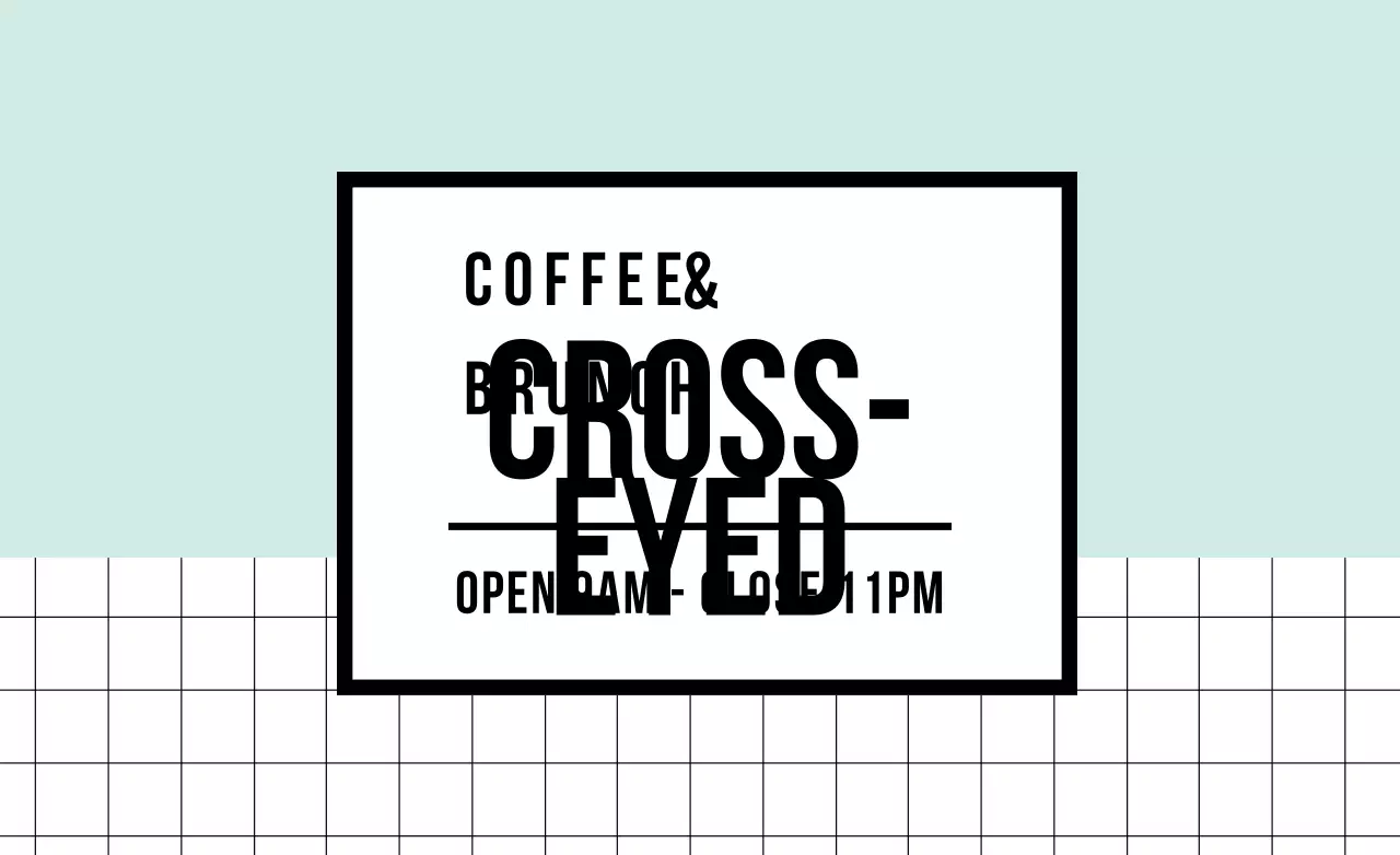 Banner de promoção de café minimalista de menta