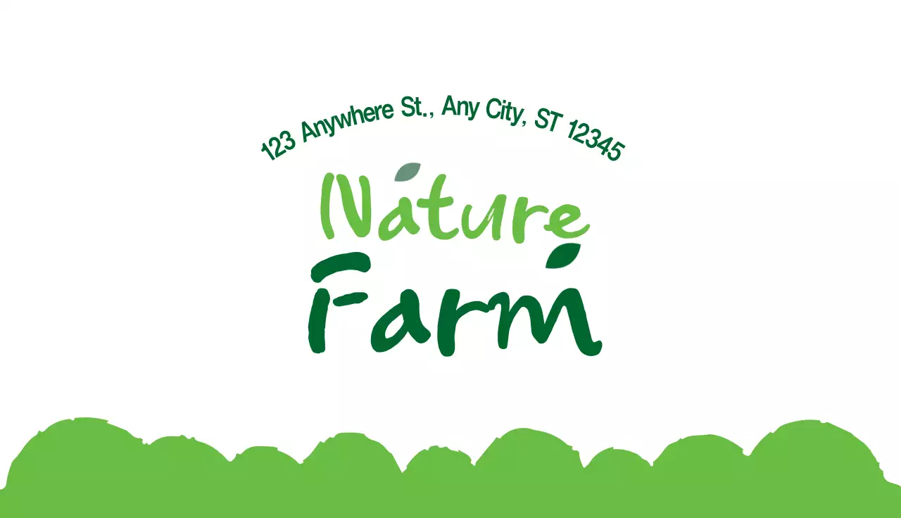 Green Rustic Farm Business Card