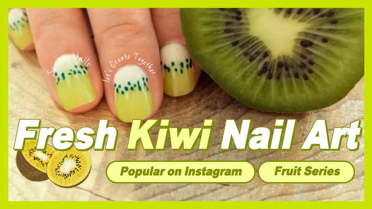Green Trendy Nail Art Promotion YouTube Thumbnail