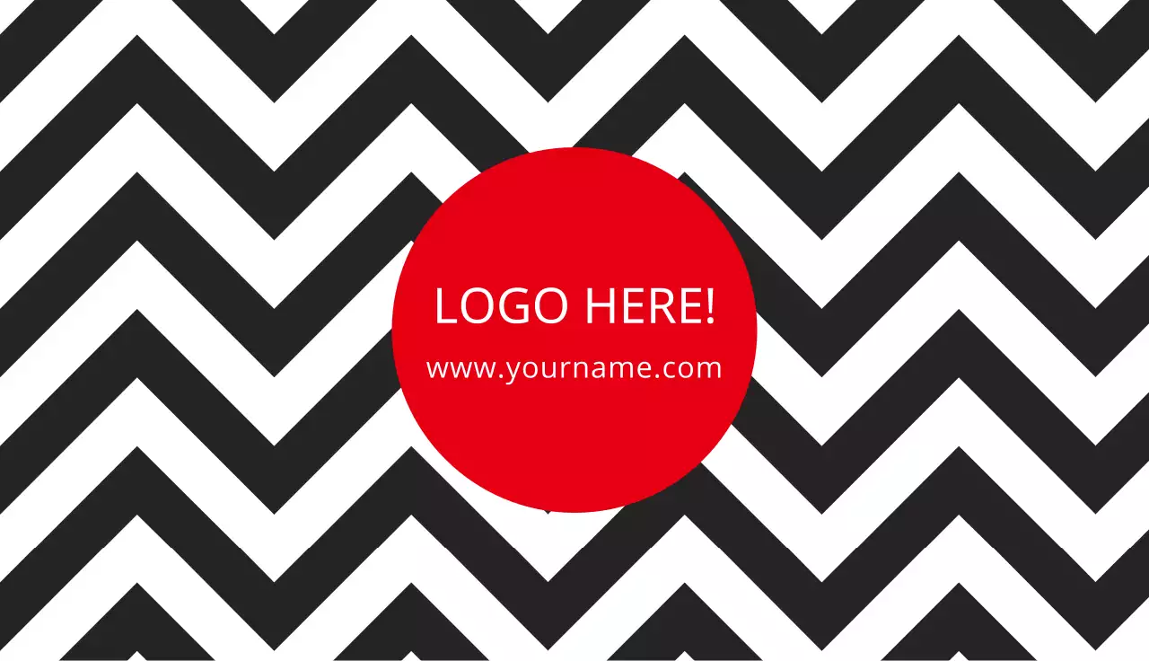 Black Geometric Logo Design Business Card