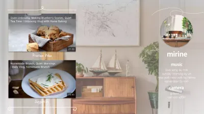 Beige Rustic Vlog Playlist YouTube Thumbnail