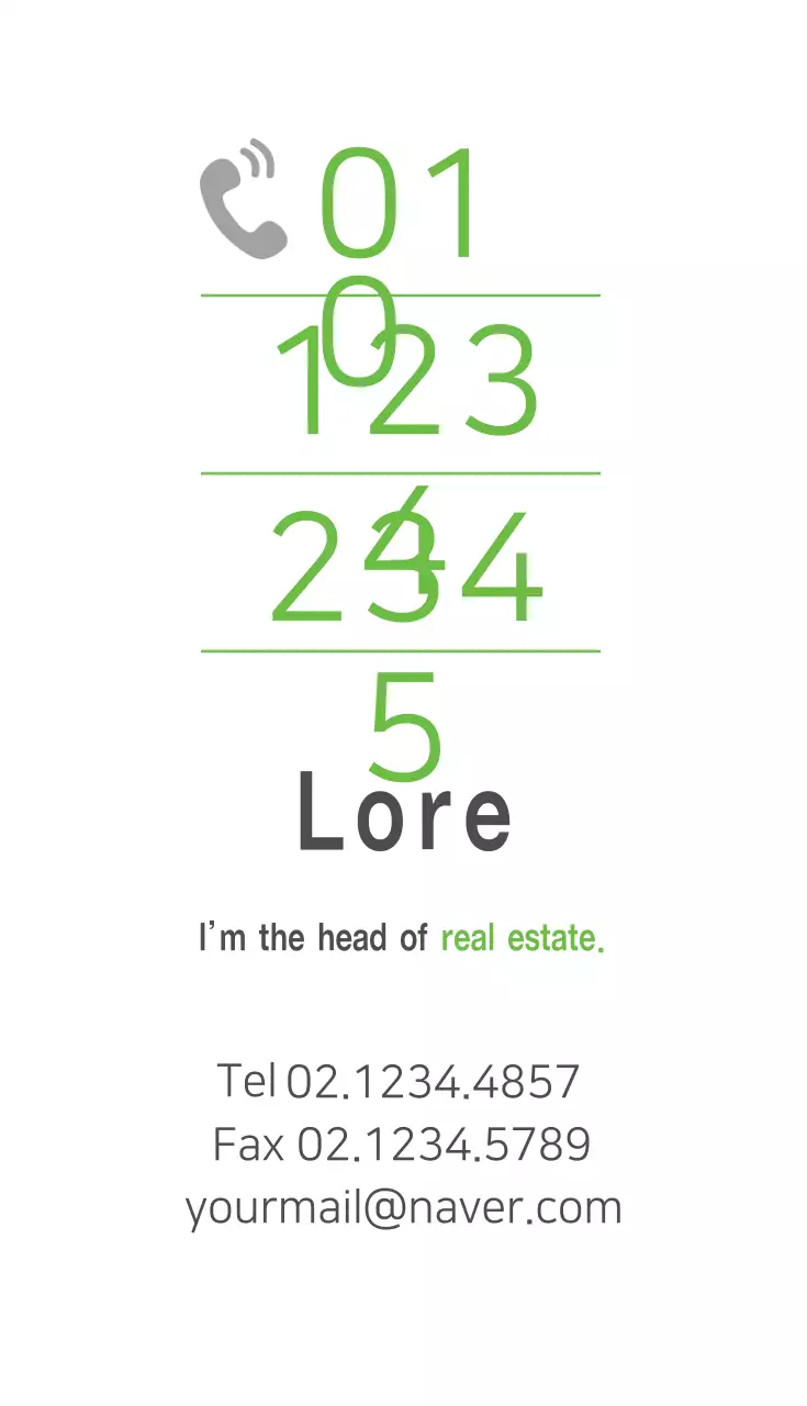 Cartão de Visita Imobiliário Moderno Verde