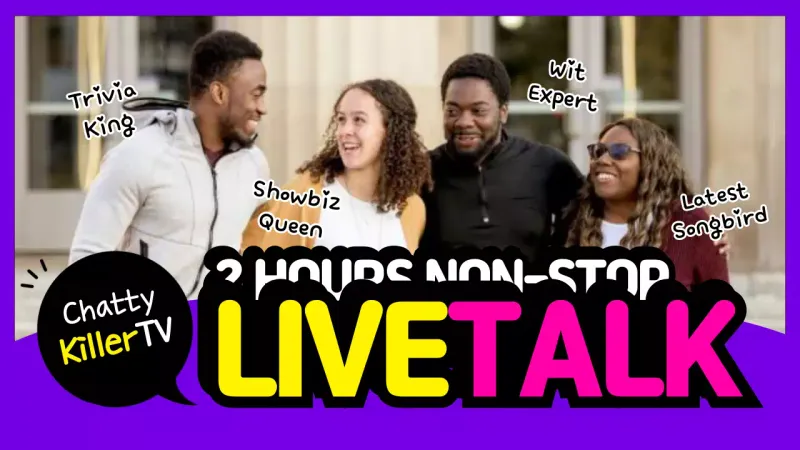 Thumbnail YouTube Promosi Acara Bicara Trendi Ungu