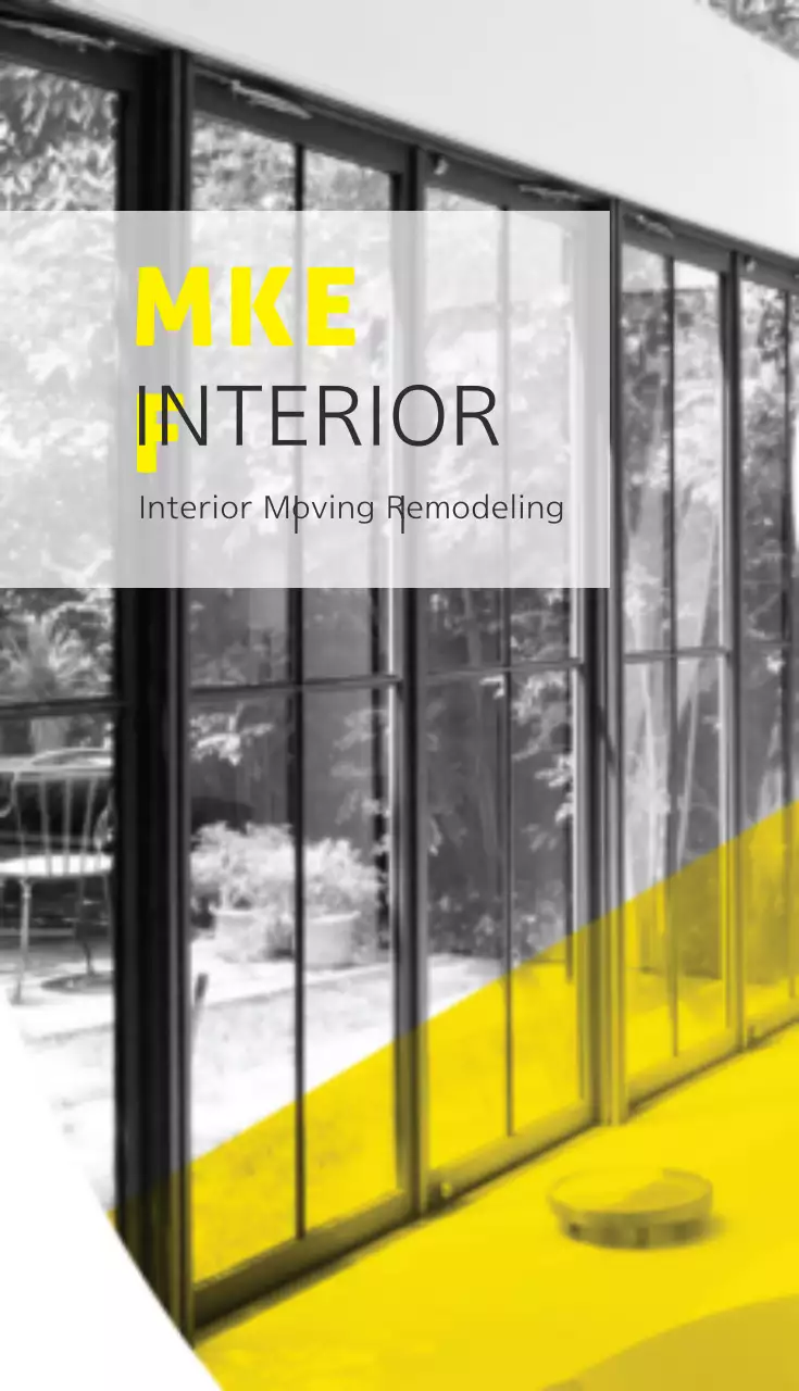 Kartu Nama Iklan Interior Modern Kuning