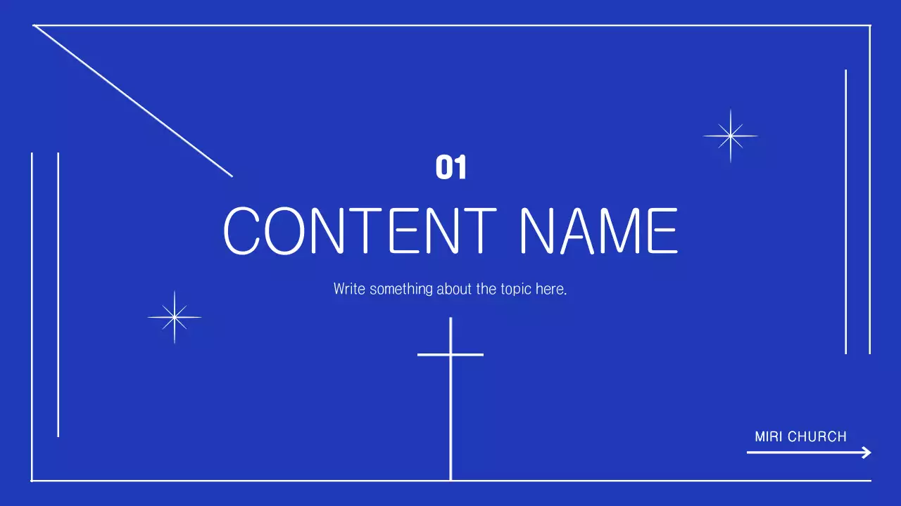 Blue Minimal Mission Announcement Presentation