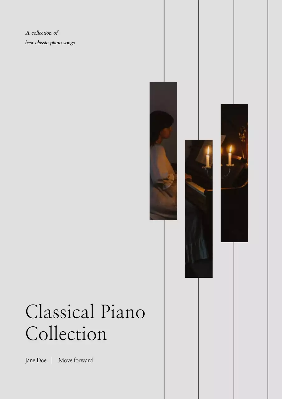 그레이 클래식 피아노 플레이리스트 책 표지