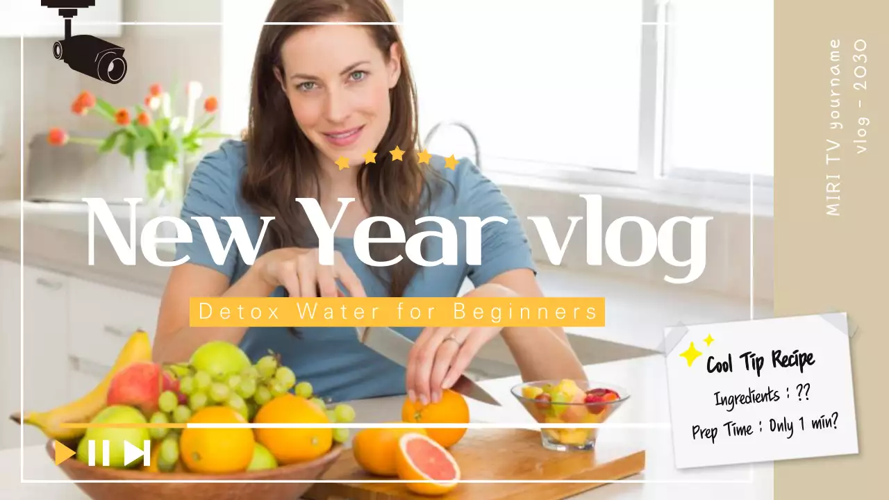 Beige Modern Detox Vlog YouTube Thumbnail