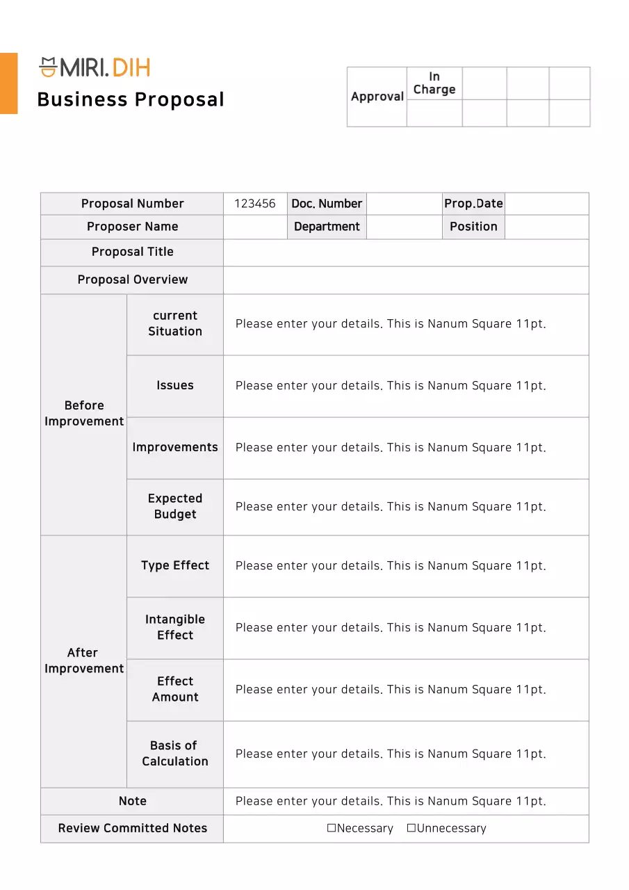 White Professional Business Plan Template